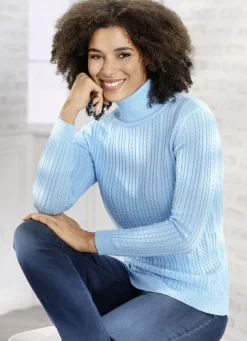 Pullover mit streckender Struktur