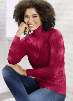 Pullover mit streckender Struktur