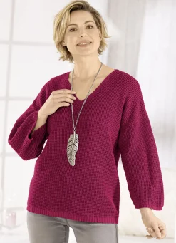 Pullover mit Struktur in Waffeloptik