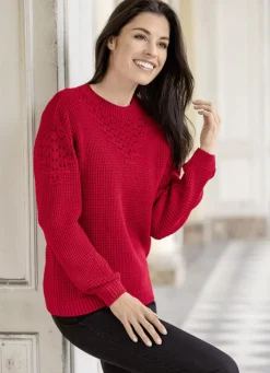 Pullover mit Strukturmuster