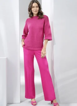 Pullover mit Strukturstreifen