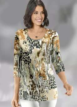 Pullover mit Tierfelldessin