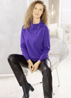 Pullover mit variablem Kragen