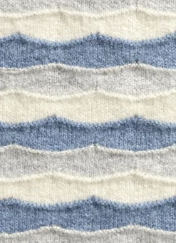 Pullover mit Wellenmuster