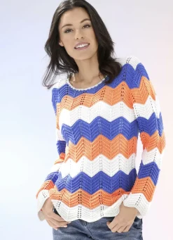 Pullover mit Zackenringeln