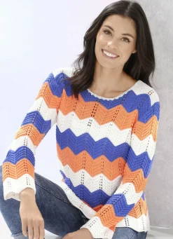 Pullover mit Zackenringeln