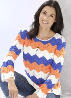 Pullover mit Zackenringeln