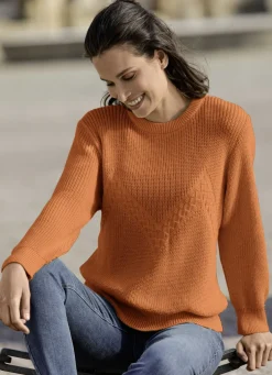 Pullover mit Zackenstruktur