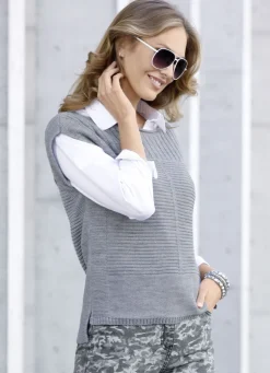 Pullunder mit Strukturmix