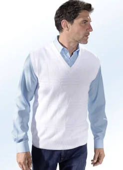 Pullunder mit Strukturmuster in 3 Farben