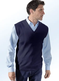 Pullunder mit Strukturmuster in 3 Farben