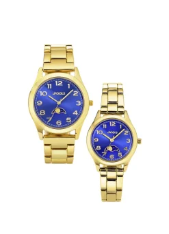 Quartz-Partneruhr von Pools mit Mondphasen