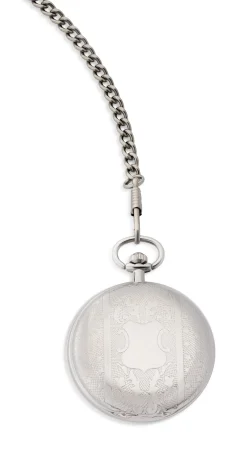 Quartz-Taschenuhr mit Metallgehäuse