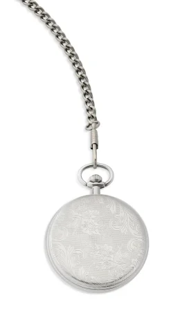 Quartz-Taschenuhr mit Metallgehäuse