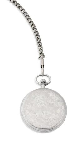 Quartz-Taschenuhr mit Metallgehäuse