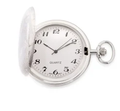 Quartz-Taschenuhr mit Metallgehäuse