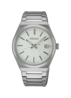 Quarz-Herrenuhr mit Edelstahlbandgehäuse