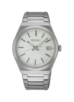 Quarz-Herrenuhr mit Edelstahlbandgehäuse