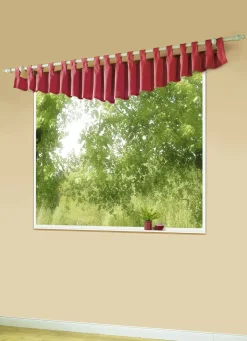 Querbehang mit Schlaufen und Universalschienenband