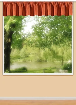 Querbehang mit Universalschienenband