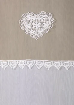 Raffgardinen-Garnitur in Leinenoptik