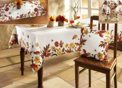 Raumdekoration mit Herbstlaub-Dessin