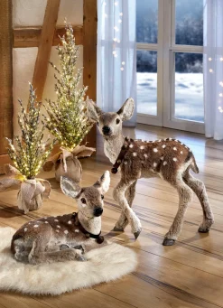 Rehkitz mit Kunstfell überzogen