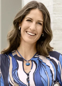 3-reihige Halskette mit Anhänger