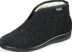 Reißverschluss-Stiefelette aus weichem Textilmaterial