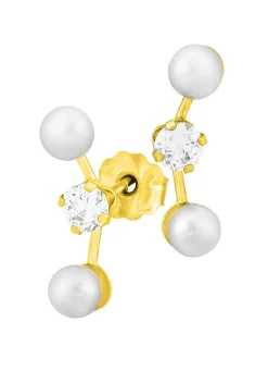 Reizende Ohrstecker mit Süßwasser-Zuchtperlen