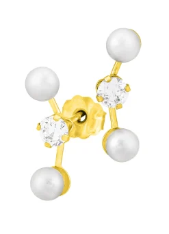 Reizende Ohrstecker mit Süßwasser-Zuchtperlen