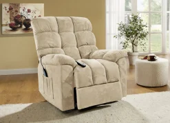 Relaxsessel mit Aufstehhilfe, Massage- und Wärmefunktion