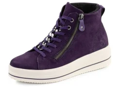 Remonte Bootie mit funkelnder Zierkette an der Schnürung