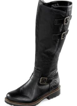 Remonte, gefütterte Damen-Stiefel, Winterschuhe, Weite G, mit Lammfell