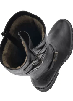 Remonte, gefütterte Damen-Stiefel, Winterschuhe, Weite G, mit Lammfell