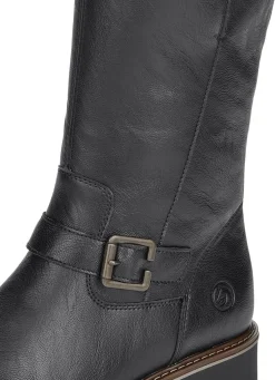 Remonte, gefütterte Damen-Stiefel, Winterschuhe, Weite G, mit Lammfell