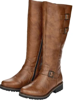 Remonte, gefütterte Damen-Stiefel, Winterschuhe, Weite G, mit Lammfell