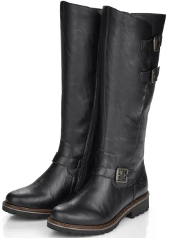 Remonte, gefütterte Damen-Stiefel, Winterschuhe, Weite G, mit Lammfell