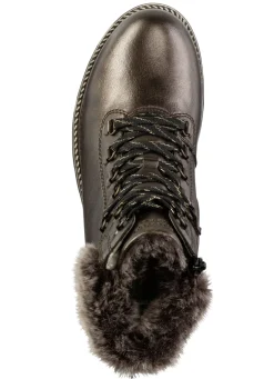 Remonte Schnür-Stiefelette mit Plüschkragen