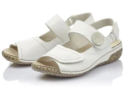 Rieker, bequeme Damen-Sandalen, Weite H, mit herausnehmbarem Fußbett