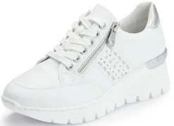 Rieker, bequeme Damen-Sneaker, Weite G, mit Reißverschluss
