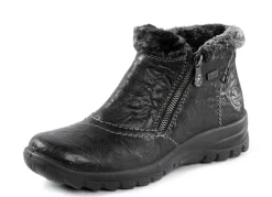 Rieker, gefütterte Damen-Boots, Winterschuhe, mit Reißverschluss