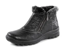 Rieker, gefütterte Damen-Boots, Winterschuhe, mit Reißverschluss