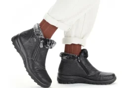 Rieker, gefütterte Damen-Boots, Winterschuhe, mit Reißverschluss