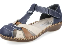 Rieker, leichte Damen-Sandalen, Weite G, mit Klettverschluss