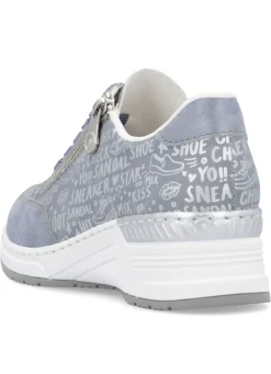 Rieker Schnür-Sneaker aus bedrucktem Synthetikmaterial