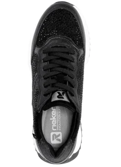 Rieker Sneaker mit Glitzersteinchen