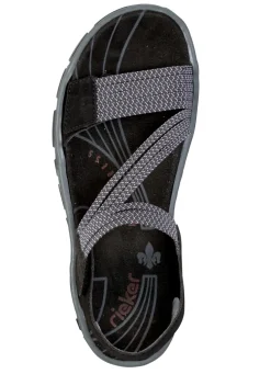 Rieker, sportliche Damen-Sandalen, mit zwei Klettspangen