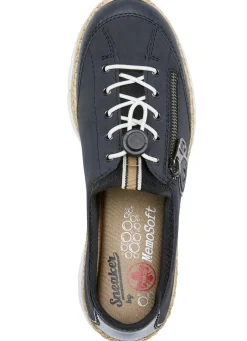 Rieker, sportliche Damen-Sneaker, mit MemoSoft Decksohle