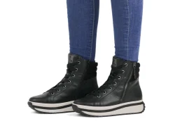 Rieker, trendige Damen-Boots, Winterschuhe, mit herausnehmbarem Fußbett